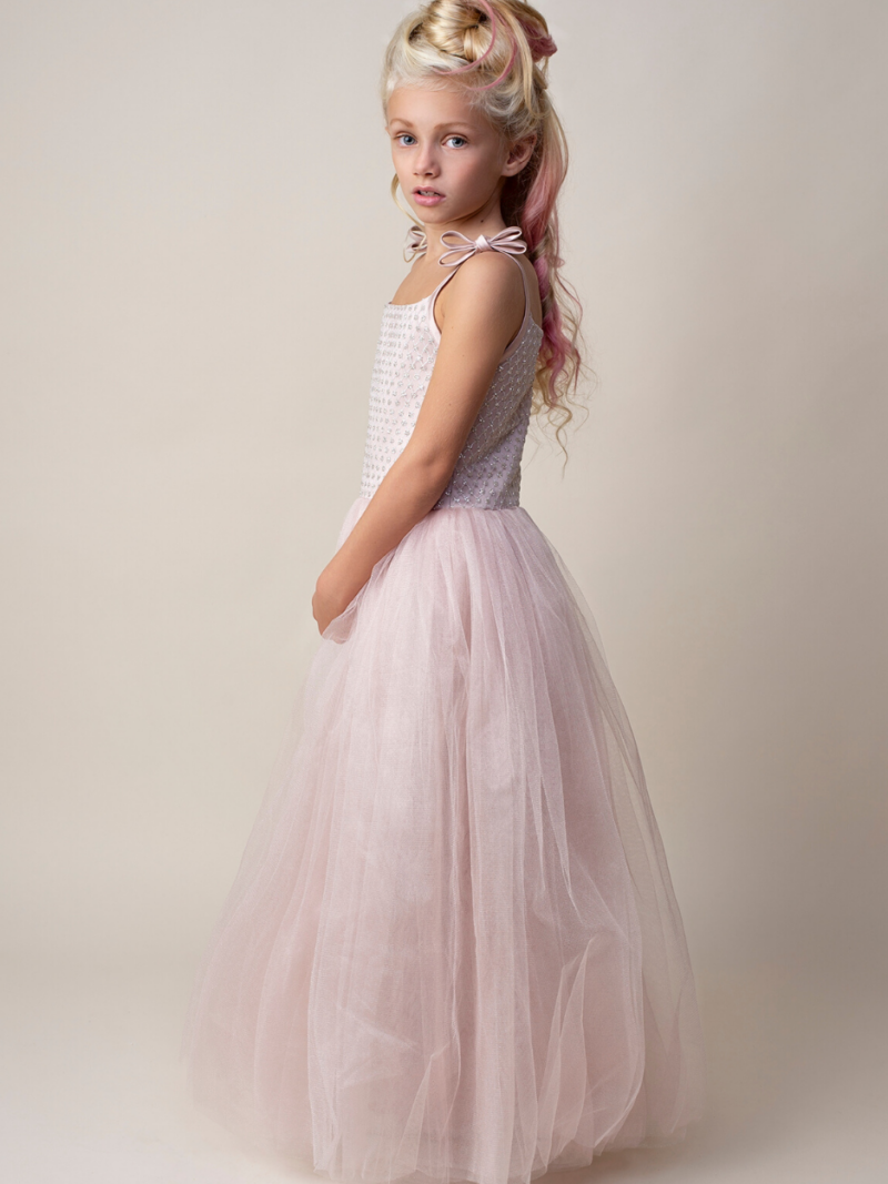 Lange jurk – Jurkje Opal – oudroze