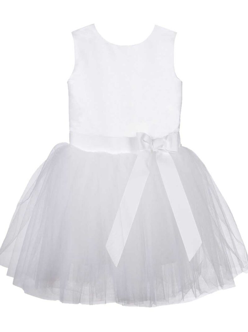 Jurk met tule – Jurkje Mila – Ivoor met ivoor