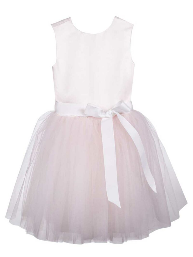 Jurk met tule – Jurkje Mila – Zachtroze