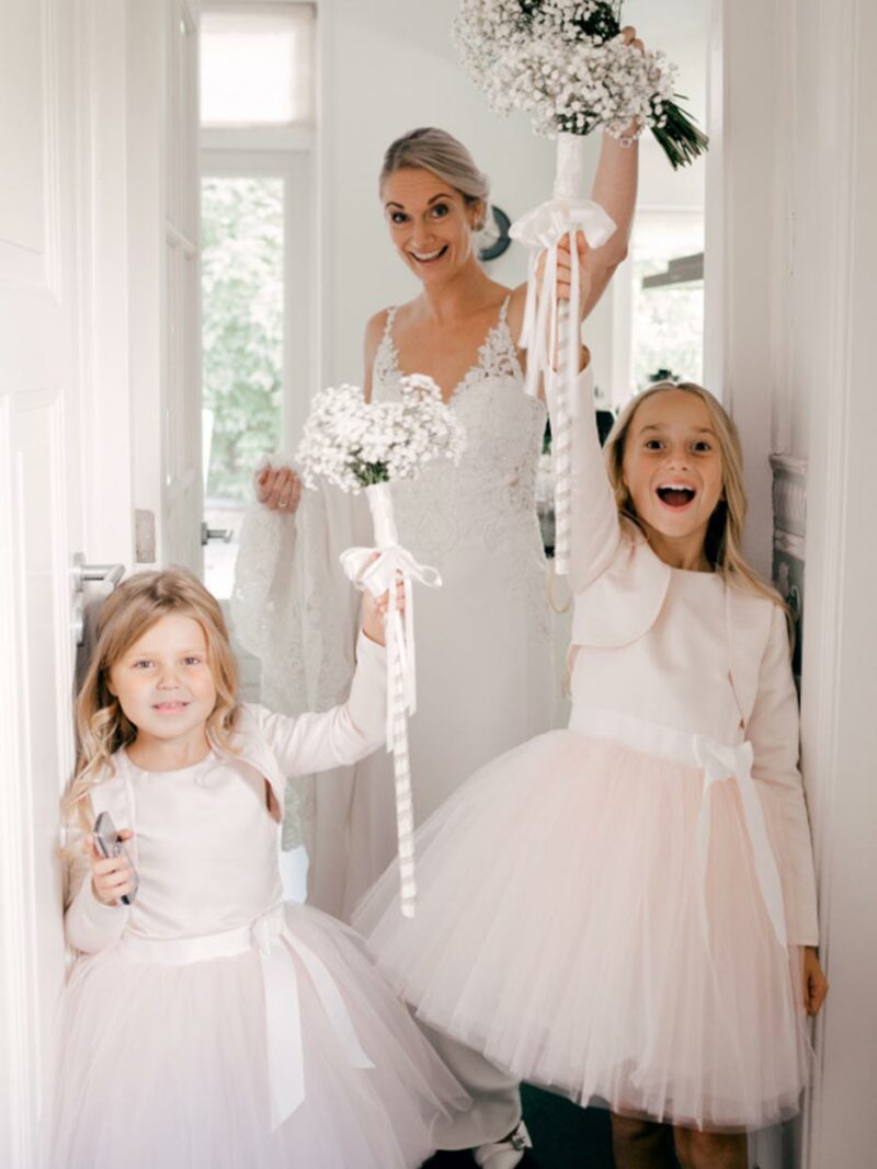 Jurk met tule – Jurkje Mila – Zachtroze