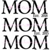 Mom T-shirt gepersonaliseerd met namen van je kinderen mama mommy & me t-shirt