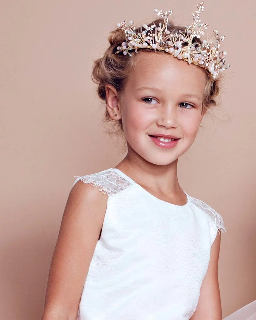 Jurkje bruidsmeisje kind meisje bruiloft feestjurk kinderen kant tule kort feestjurk