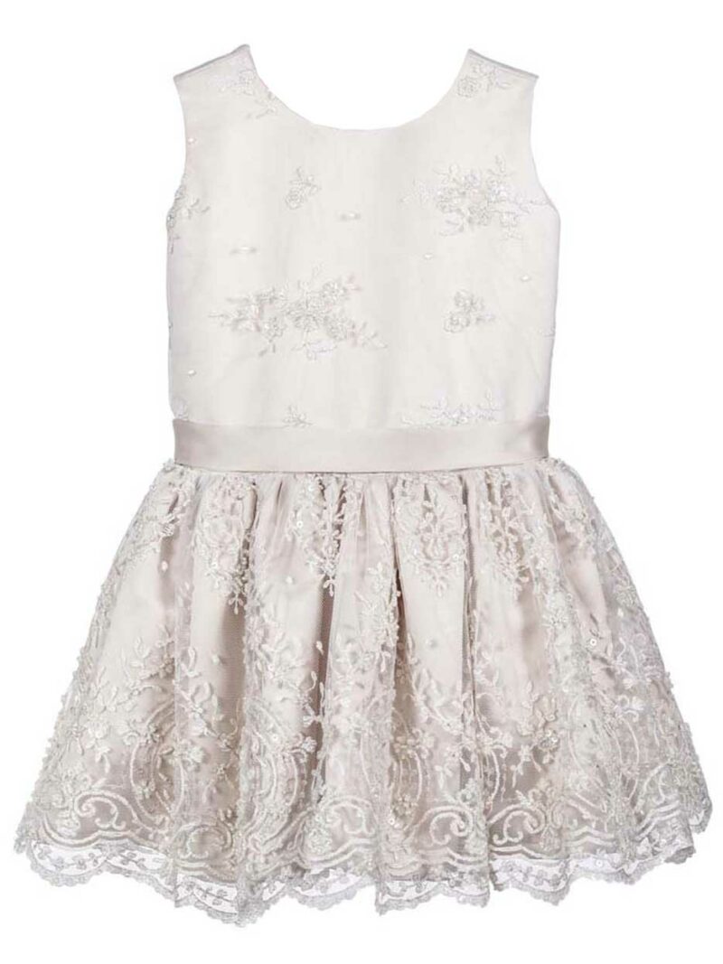 Jurk van kant – Jurkje Romy – Champagne