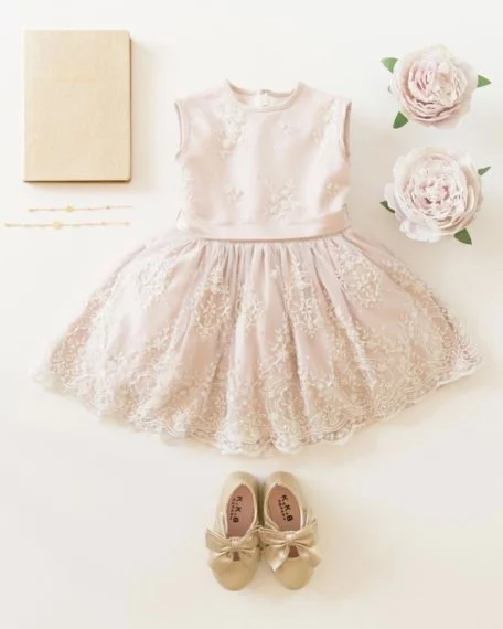 oudroze communiejurk communiekleed maat 74 80 86 92 98 104 bruidsmeisje