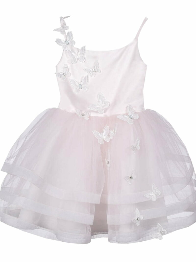 Roze tule kinderjurkje- Jurkje Vlinder – Roze