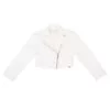 Rox voor jasje bikjerjasje bruidsmeisje-jas wit ivoor communiekleding kort kinderkleding meisje