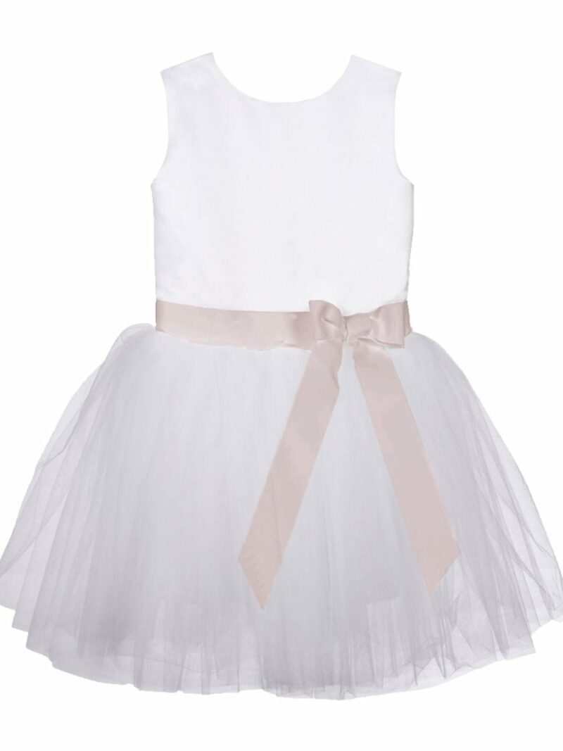 Jurk Mila – Ivoor met blush