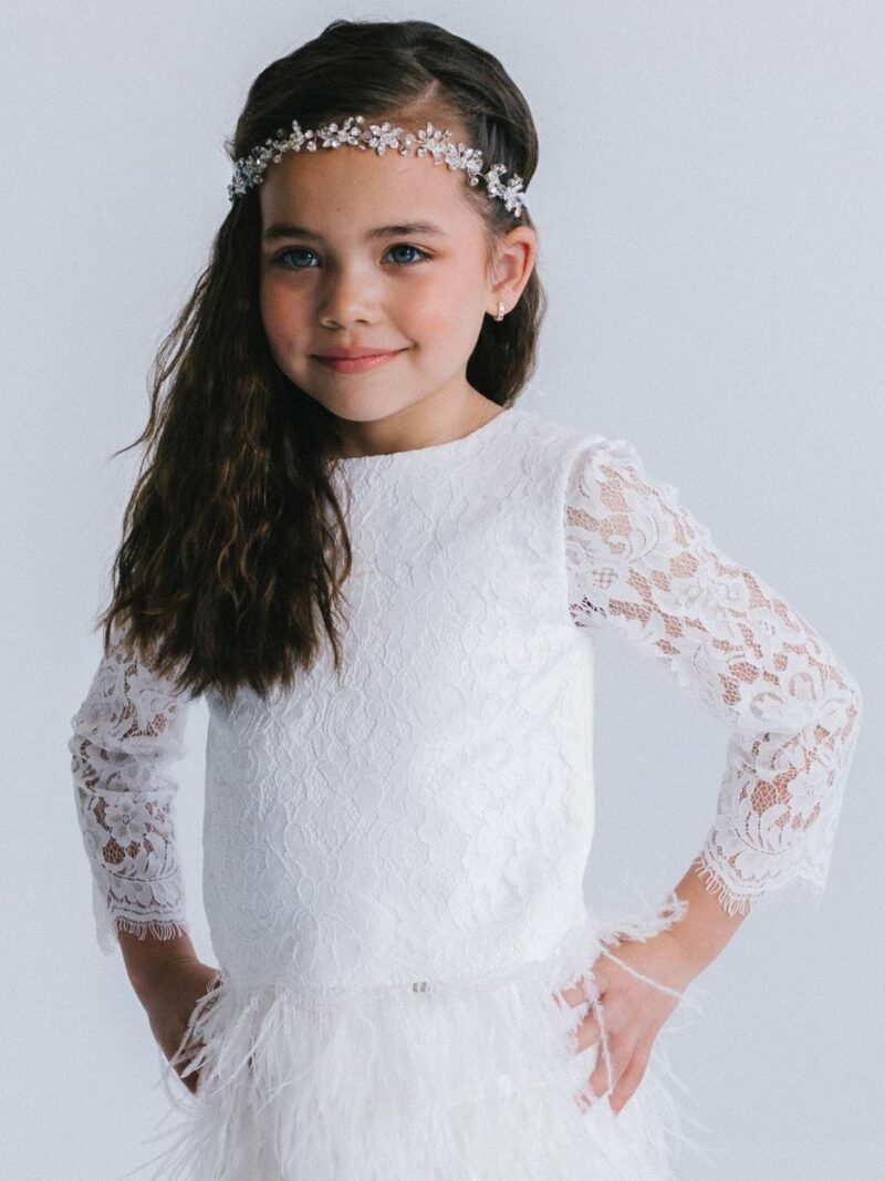 Kanten top – Topje Lina – Ivoor