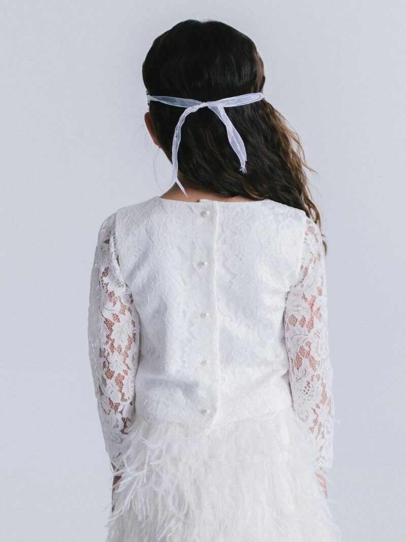 Kanten top – Topje Lina – Ivoor