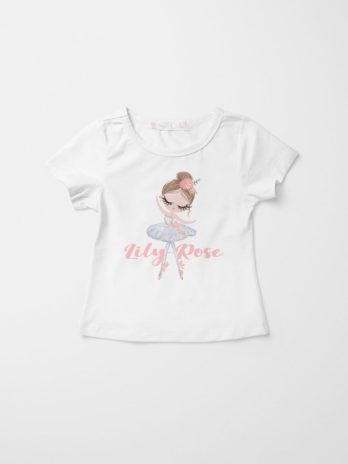 T-shirt met naam – Ballerina Isabella