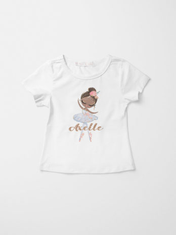 T-shirt met naam – Ballerina Charlize