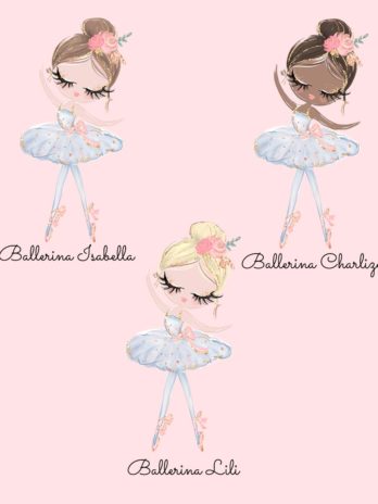 Verjaardag T-shirt lange mouw voor meisjes – Ballerina Lili