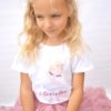 T-shirt met naam kind meisje ballerina