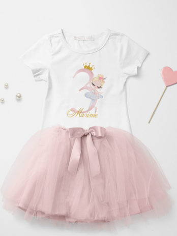 Verjaardag T-shirt voor meisjes – Ballerina Lili
