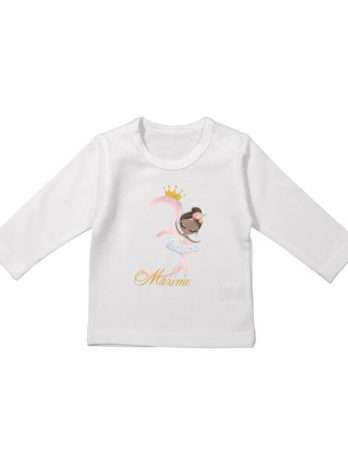 Verjaardag T-shirt lange mouw voor meisjes – Ballerina Charlize