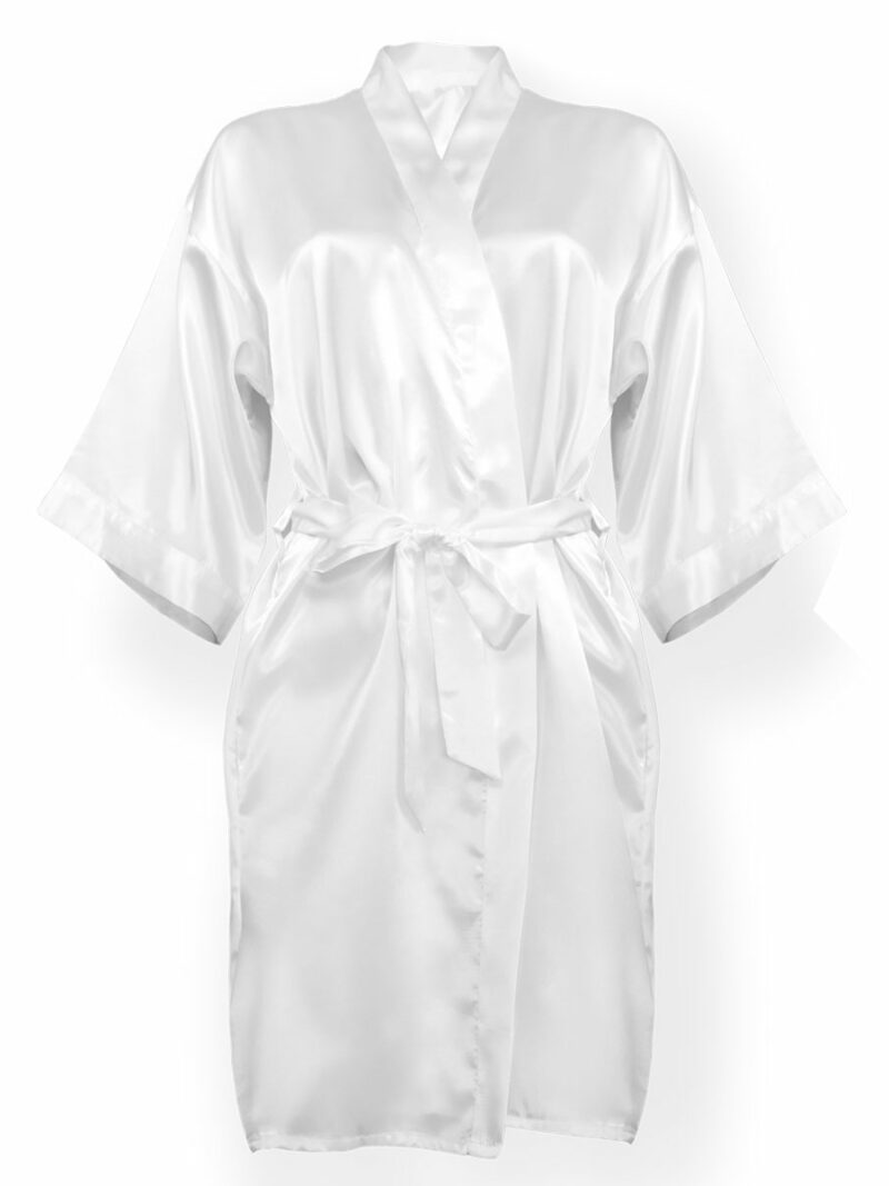 Kimono met naam voor bruidsmeisjes – dames – gouden glitter tekst