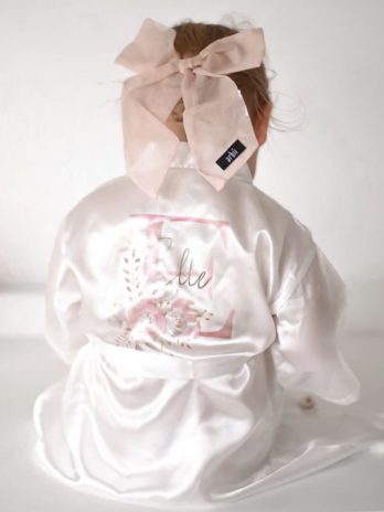 Kimono voor meisjes met letter en naam