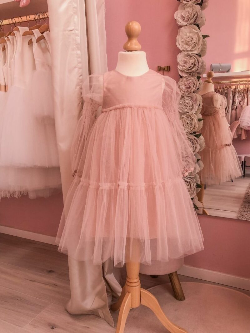 Tule jurkje Louella – oudroze