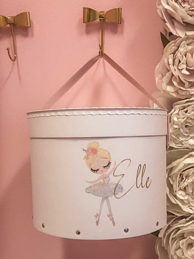 Gepersonaliseerde luxe opbergdoos met naam en afbeelding