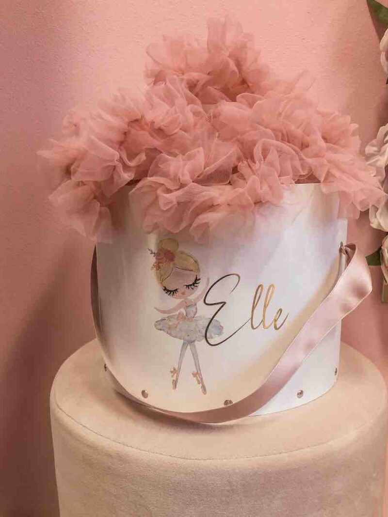 Tutu in the Box – Tule rokje in gepersonaliseerde luxe doos met afbeelding