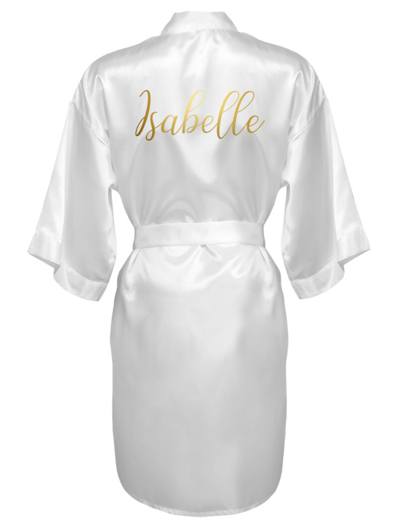Kimono met naam voor meisjes – gouden tekst