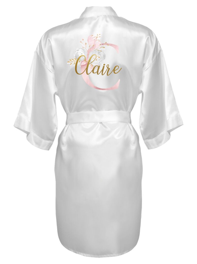 Kimono voor meisjes met letter en naam