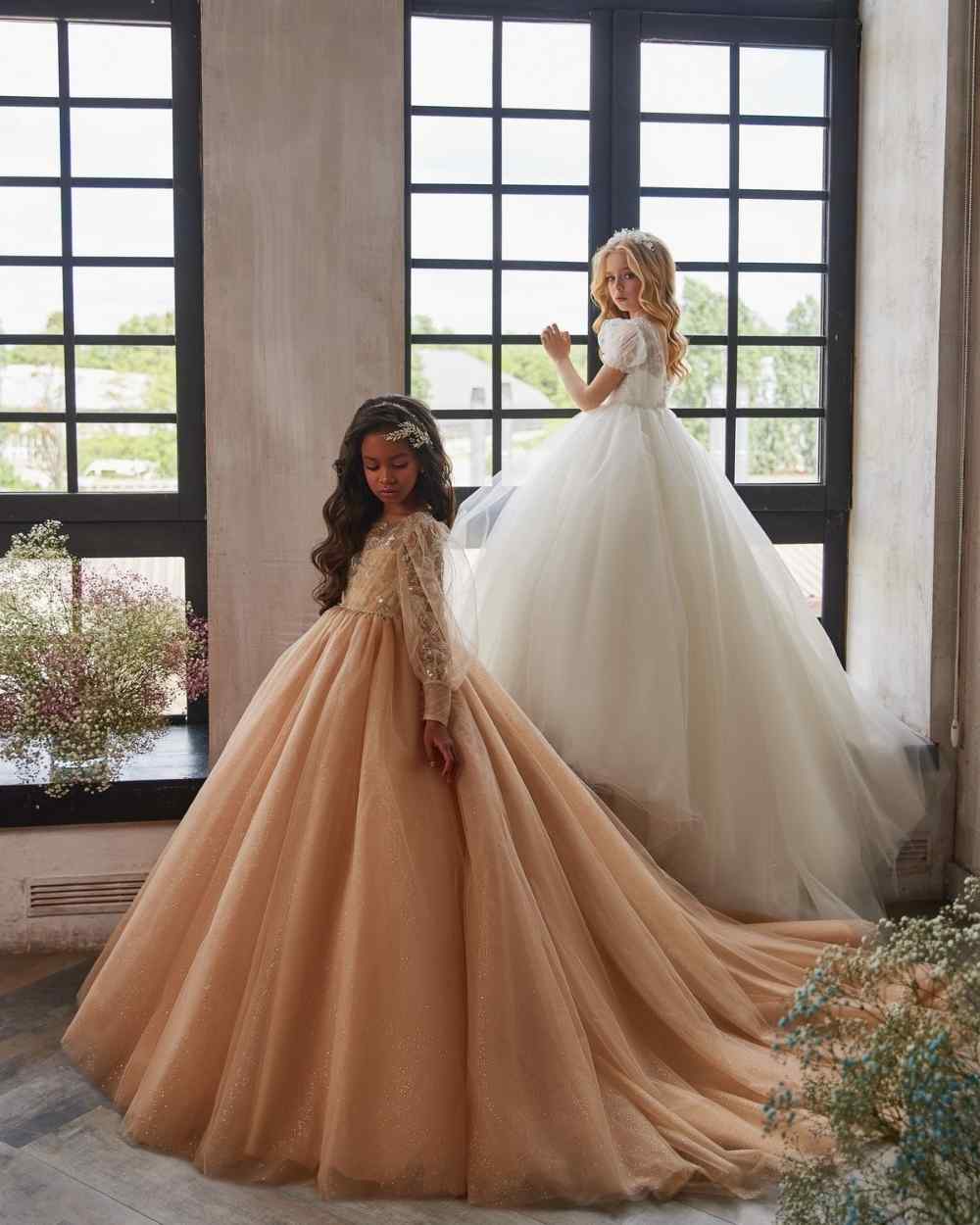 Jurk met sleep voor kinderen