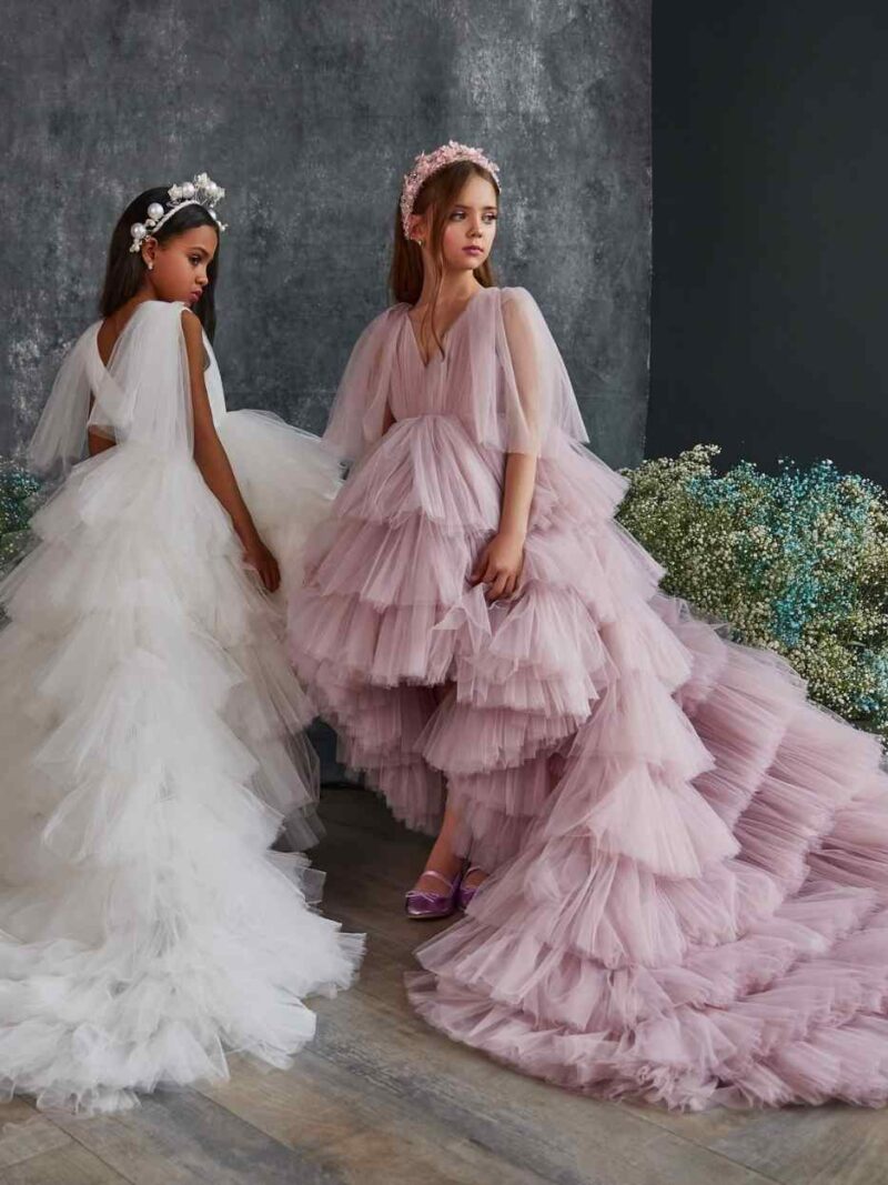 Jurk met laagjes tule – 3213