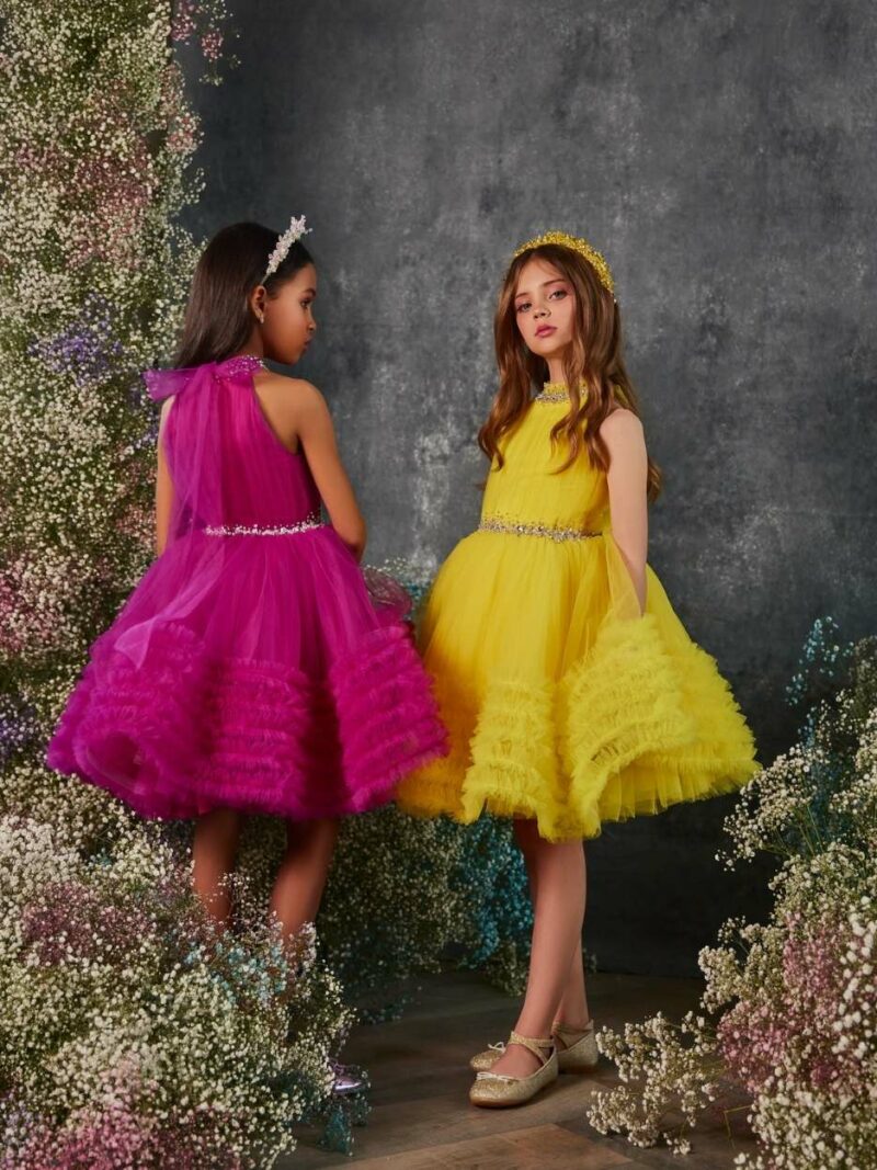 Kort jurkje met strass-steentjes – 3238