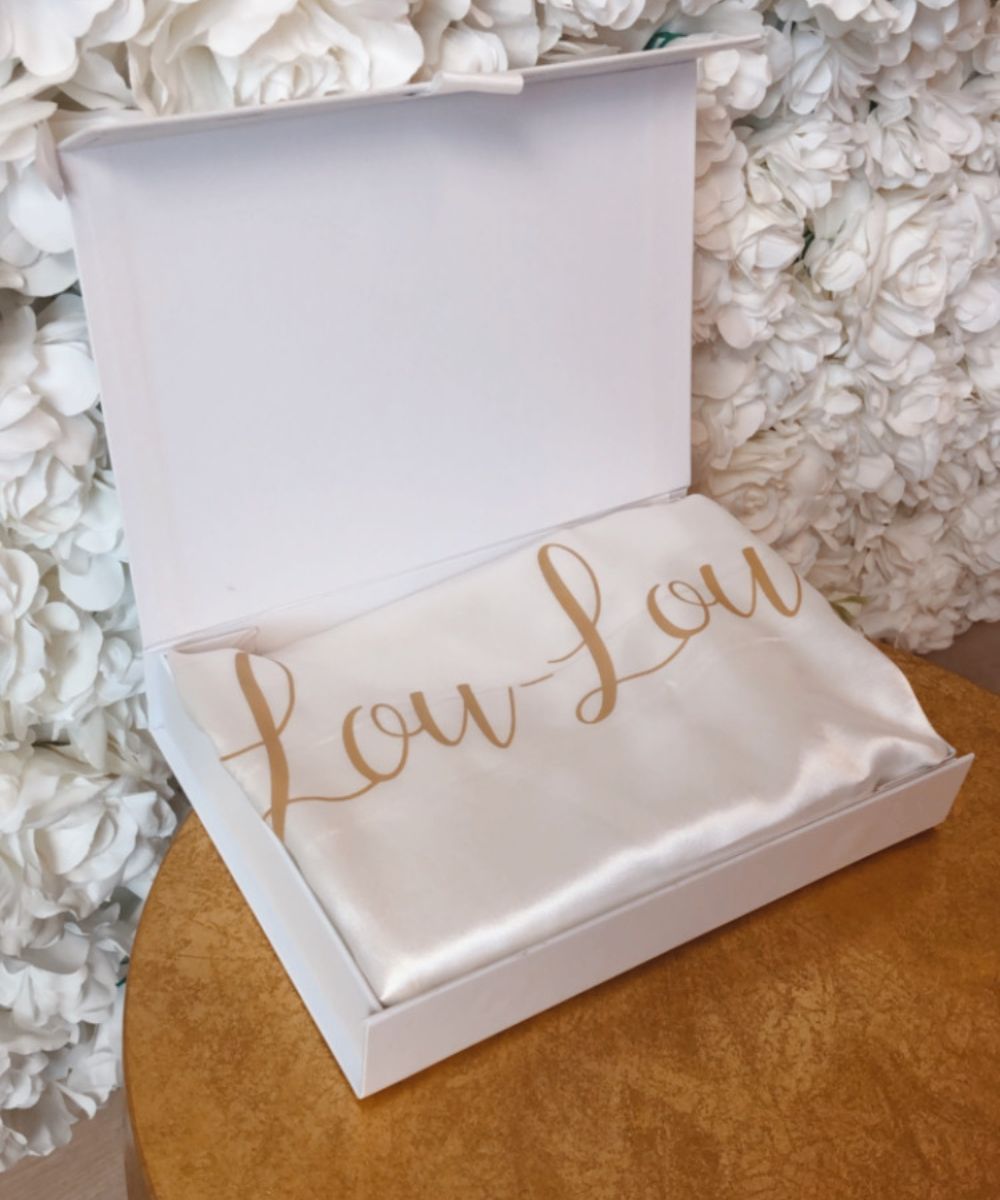 Cadeauverpakking met naam doos