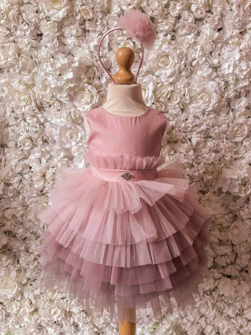 Feestjurk kind roze – Jurkje Harper