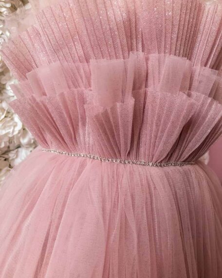 Roze glitter jurk kind Axelle