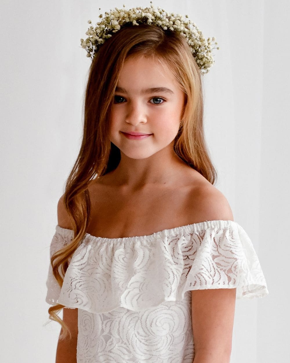 Bruidsmeisjes jurkje off schoulder blote schouders Anaïs