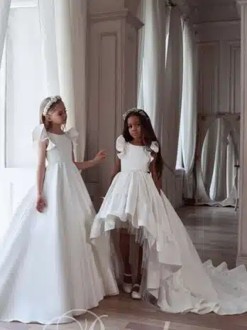 Bruidsmeisjes Jurk Kind Satijn – 3107