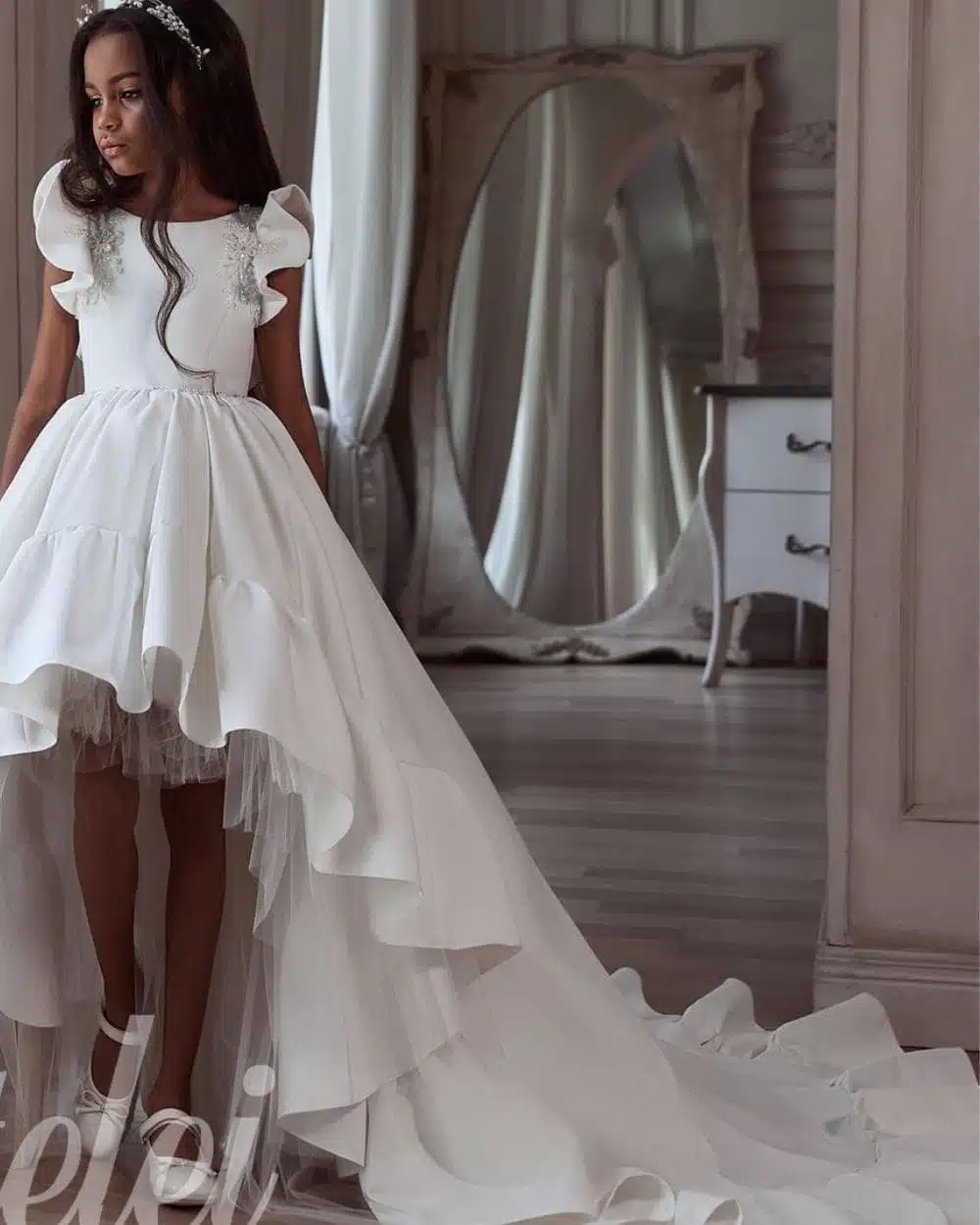 kinderjurk voor kort achter lang 3107