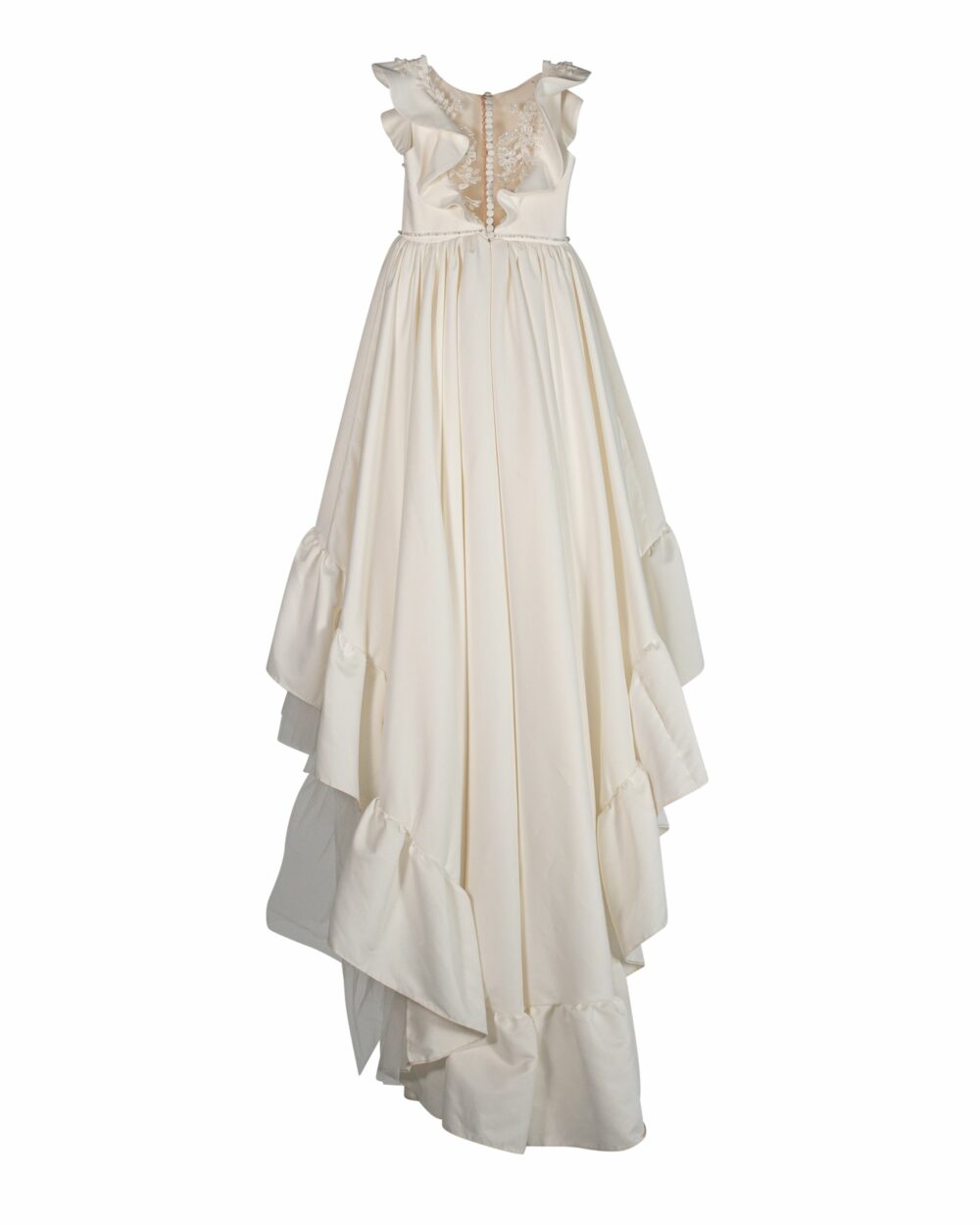 Lange communiejurk wit