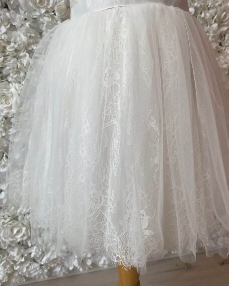 Bruidsmeisjes jurkje ivoor wit maat 116 kinderbruidsmode sale aanbieding uitverkoop