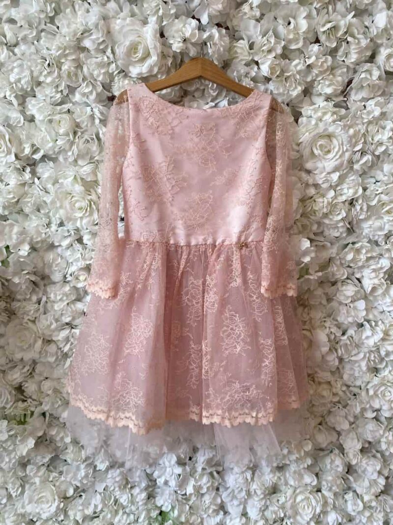 Jurkje Charlotte roze – maat 128 – SALE