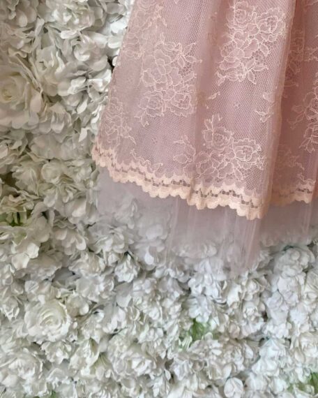 Roze bruidsmeisjes jurk uitverkoop sale bruidskindermode webwinkel