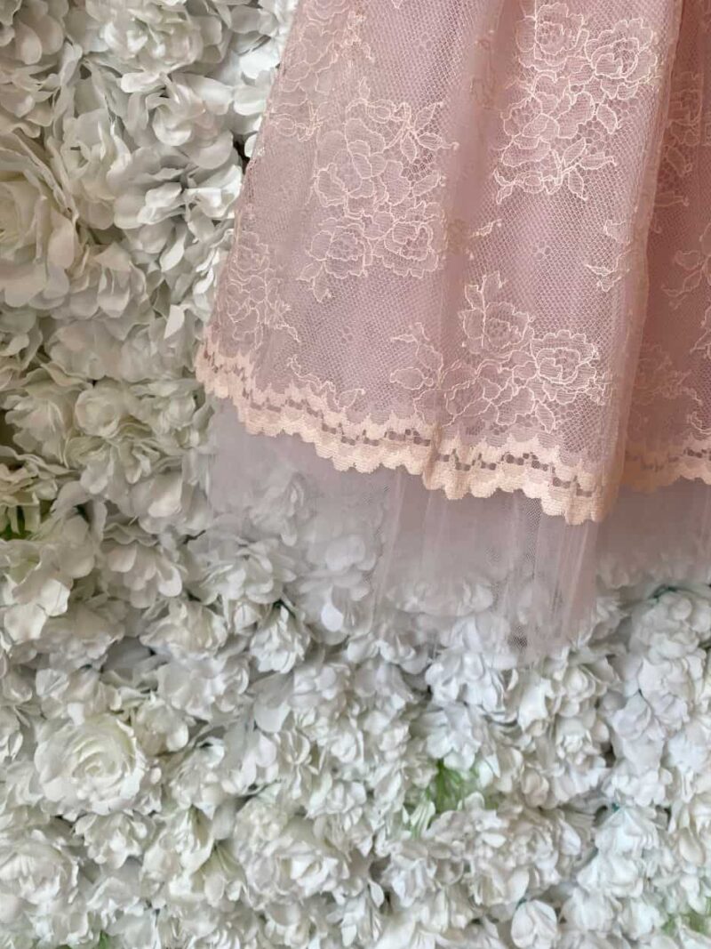 Jurkje Charlotte roze – maat 128 – SALE