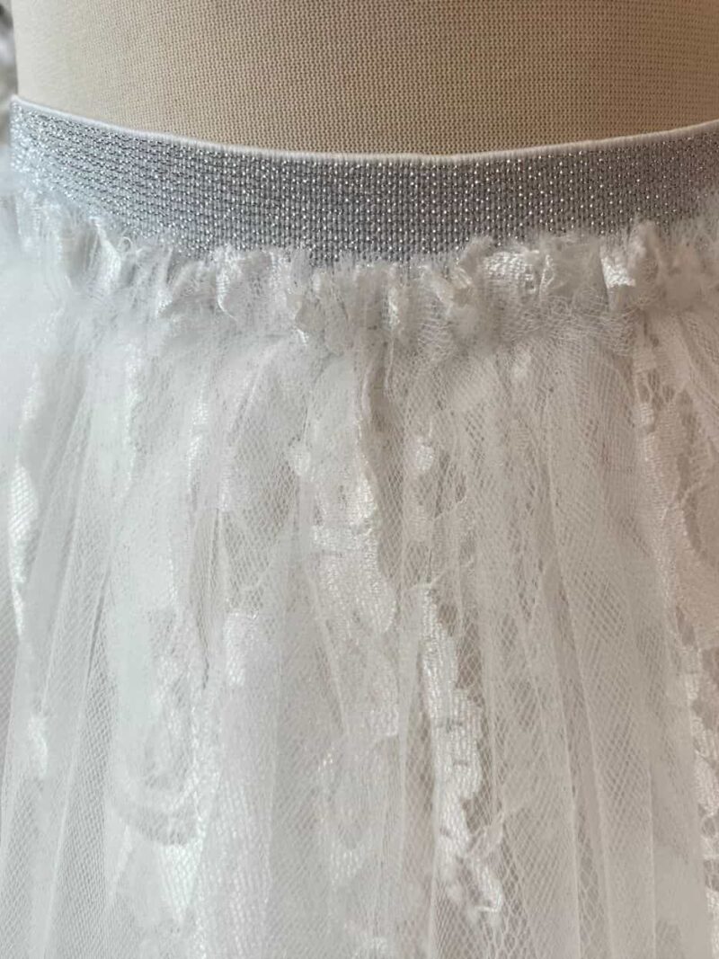 Tule rokje ivoor – maat 128