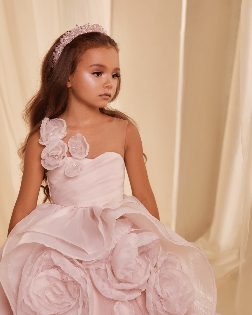 off shoulder communiejurk blote schouders een schouder bloot