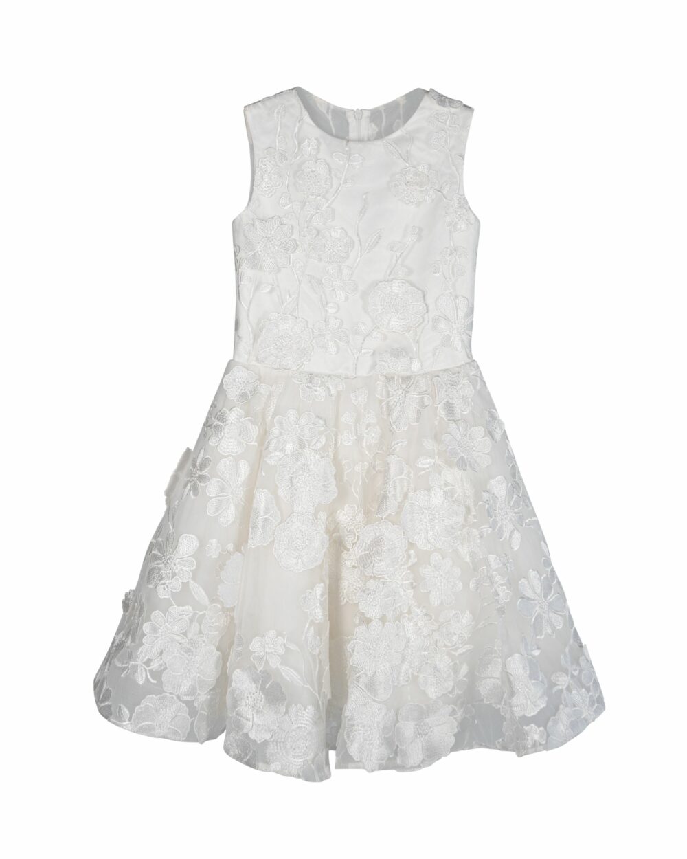 Korte bruidsmeisjes jurk in ivoor