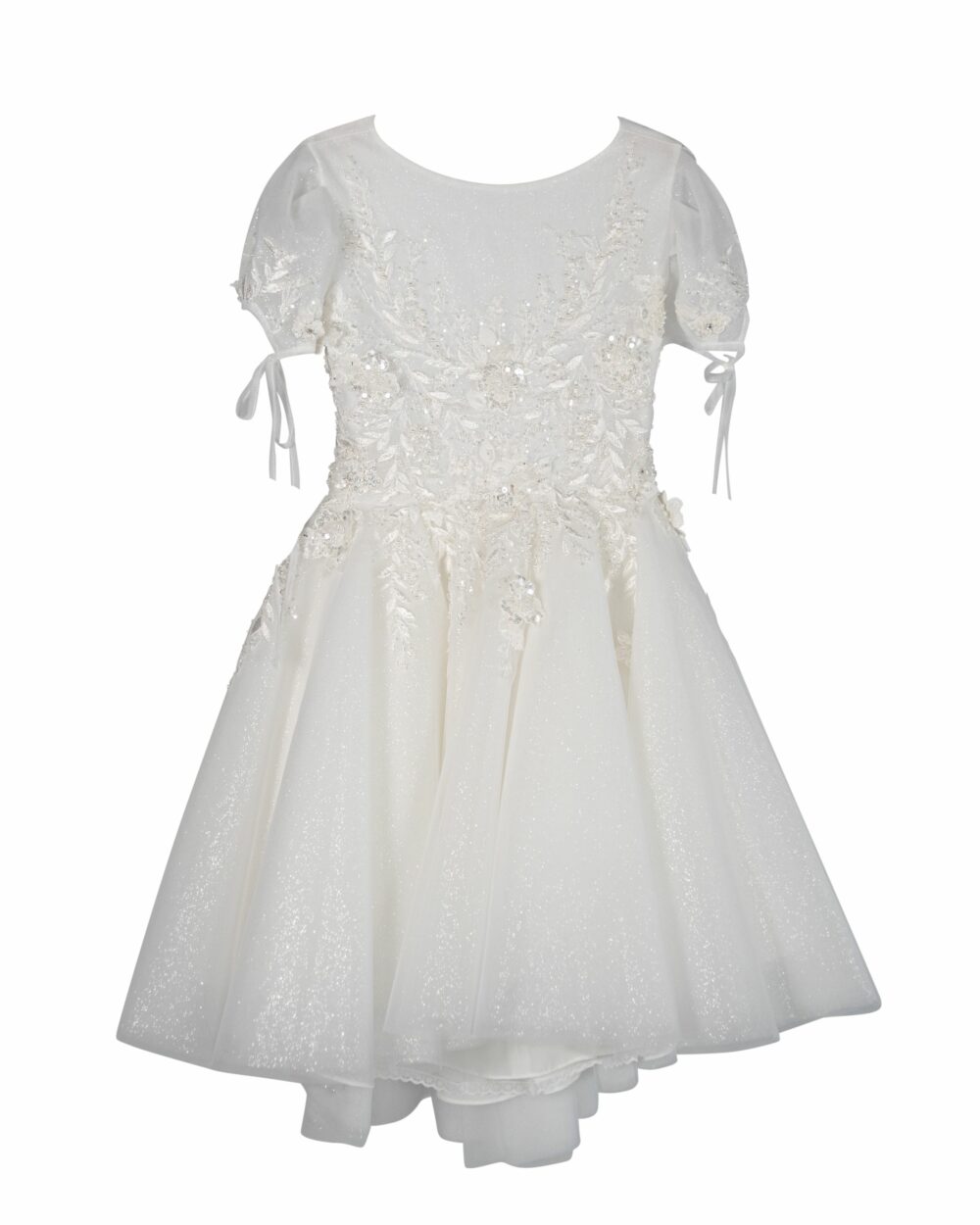 Bruidsmeisje jurk met pofmouw