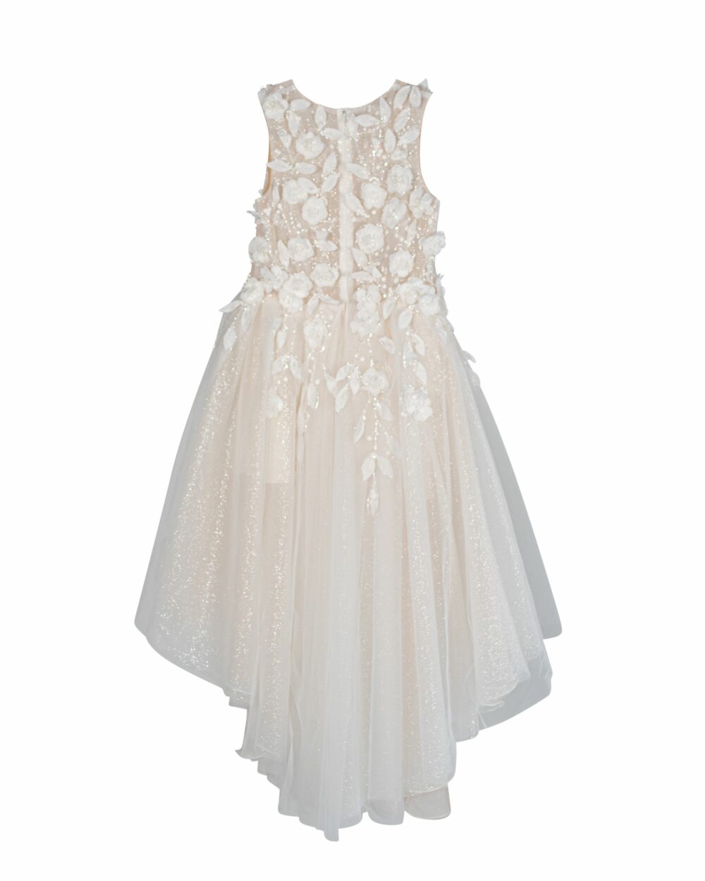 Achterkant van bruidsmeisjes jurk