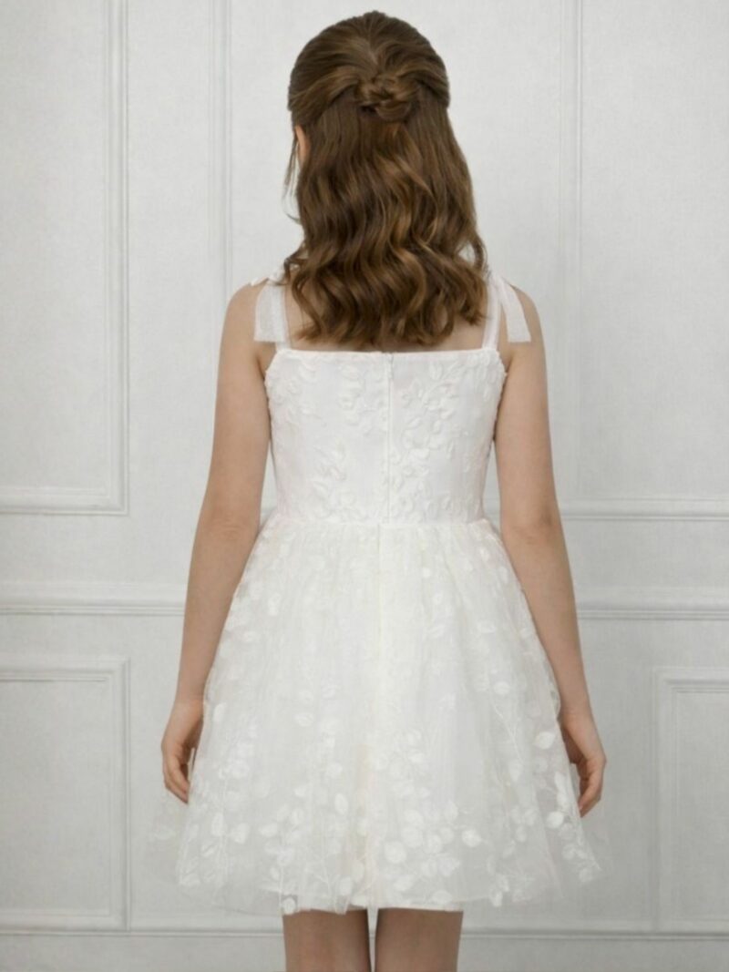 Jurk Lily – Bruidsmeisjes jurk met blaadjes motief