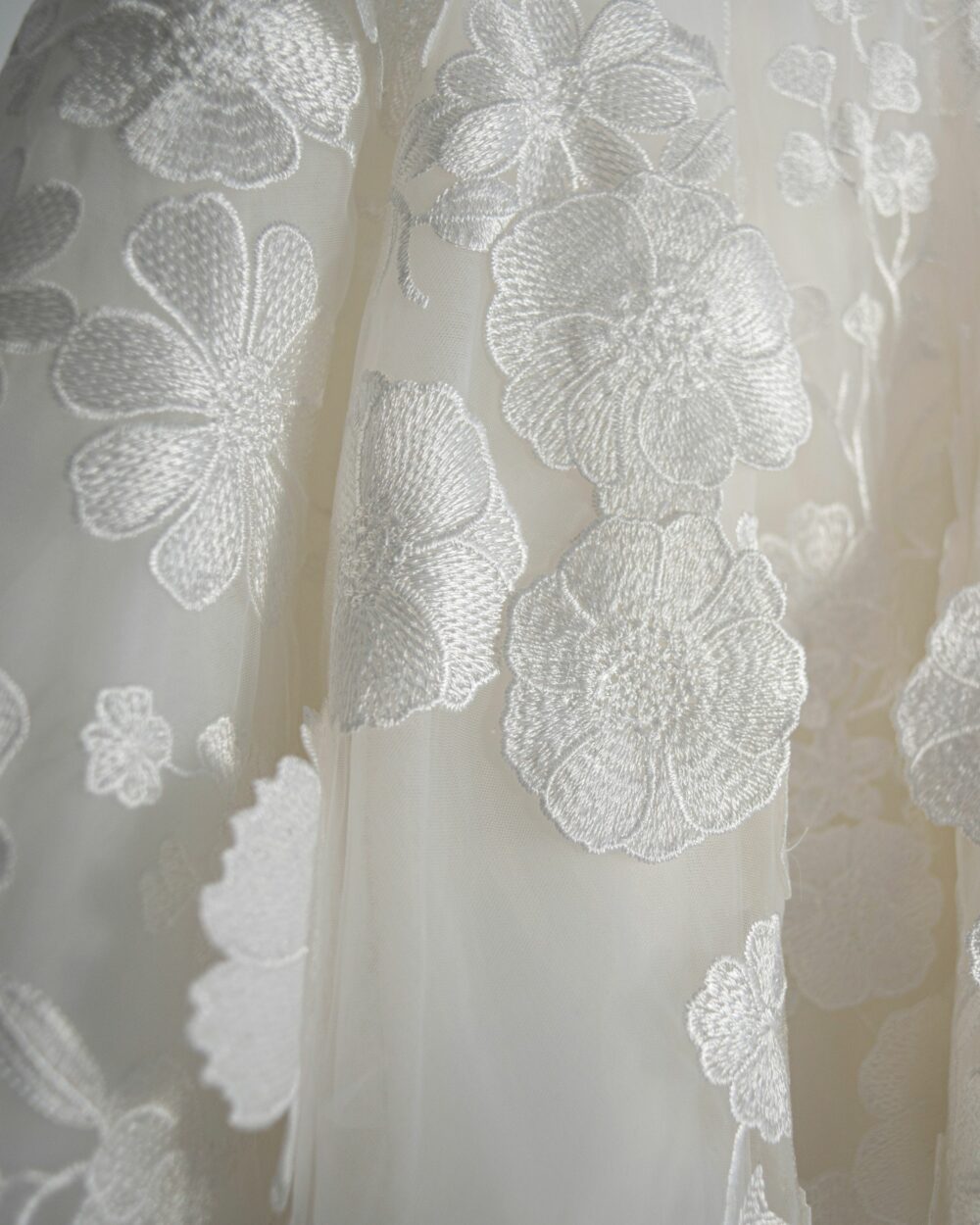 detail van bruidsmeisjes jurkje