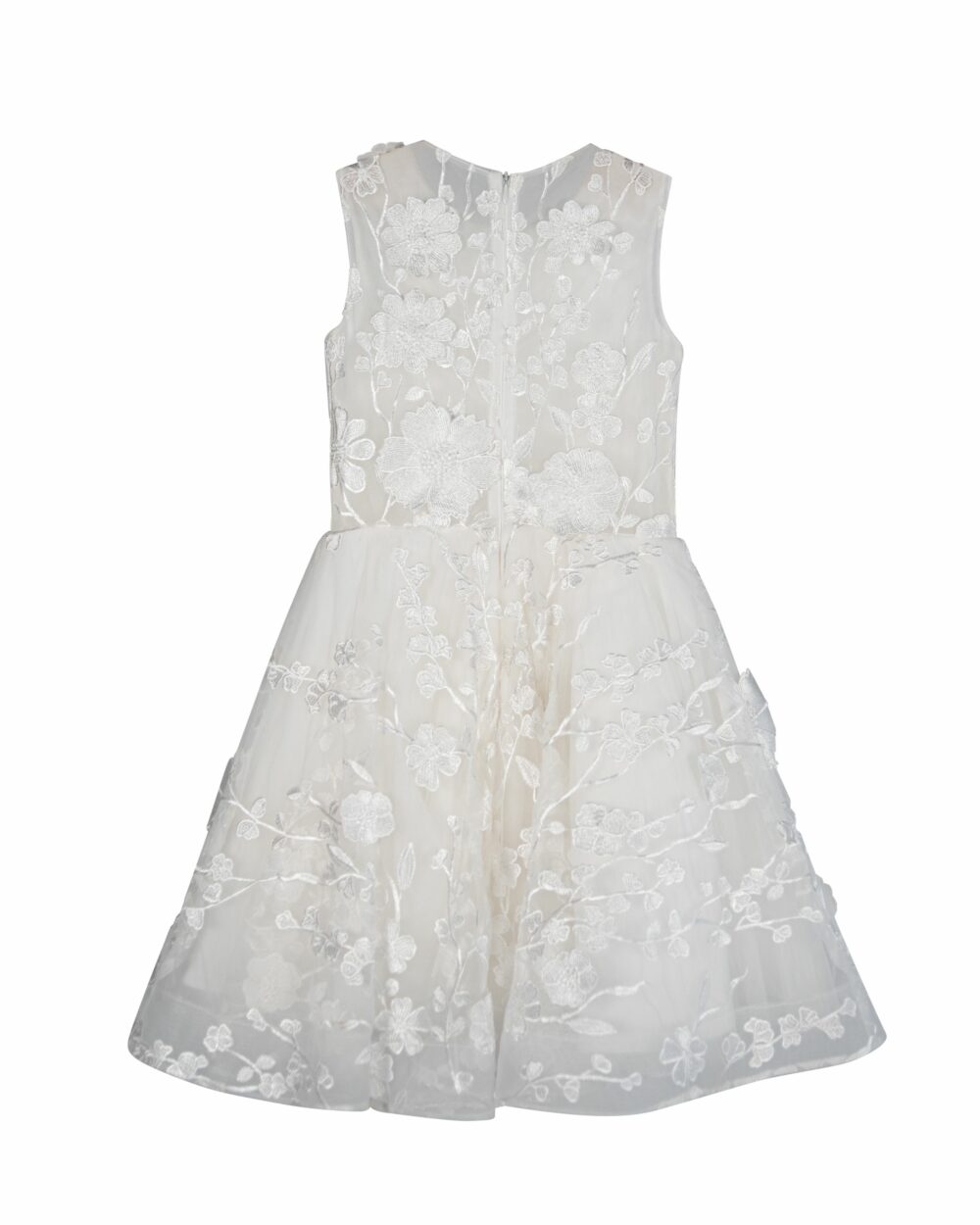 korte ivoren kinderjurk