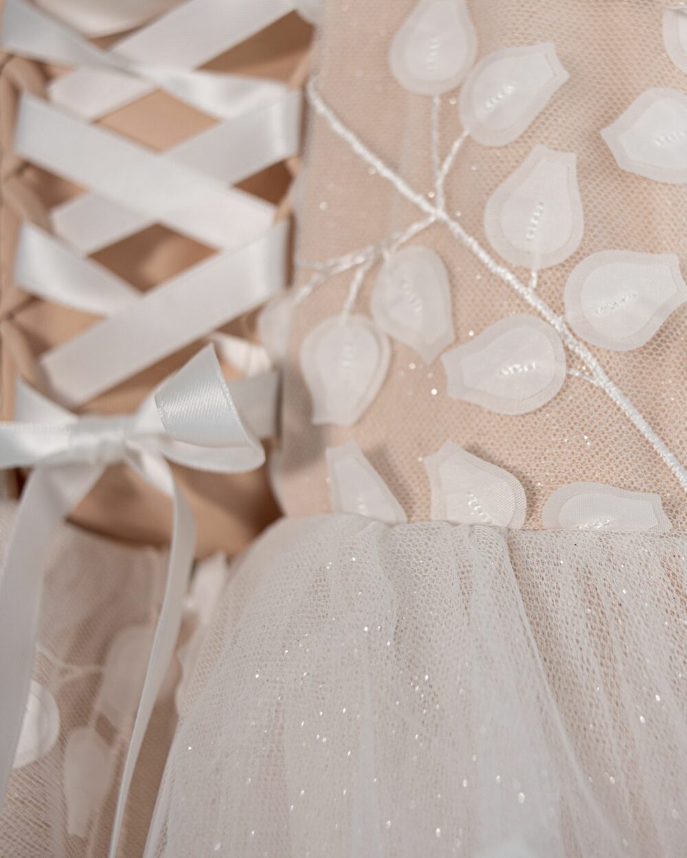 Vetersluiting bruidsmeisjes jurk