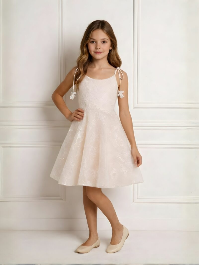 Jurk Ava – Bruidsmeisjes jurk grote bloemen